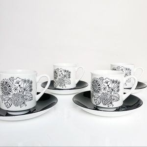 Vintage Manitou by Grindley Cups + Saucers